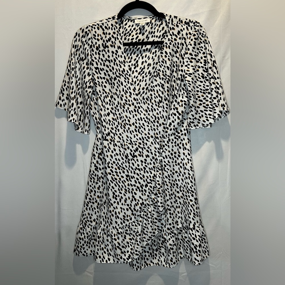 Top shot wrap dress